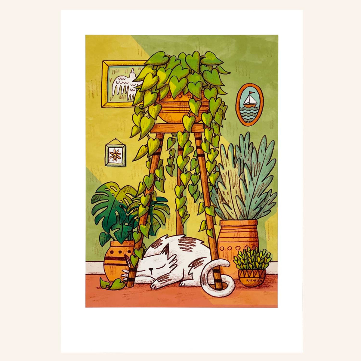 Morning Catnap art print