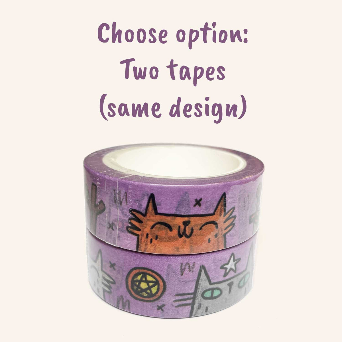 Cats and Tarot Suits Washi Tape