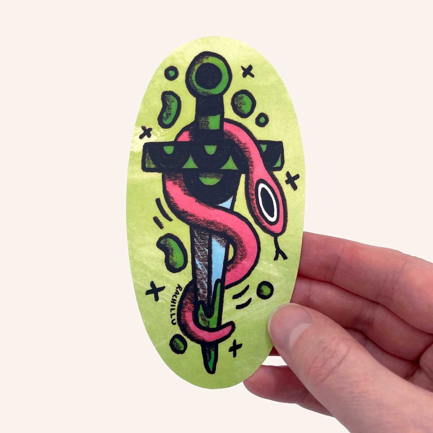 Dagger Snake Sticker