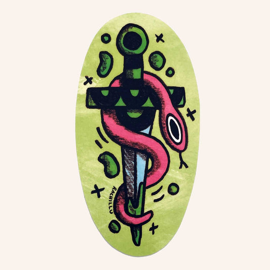 Dagger Snake Sticker