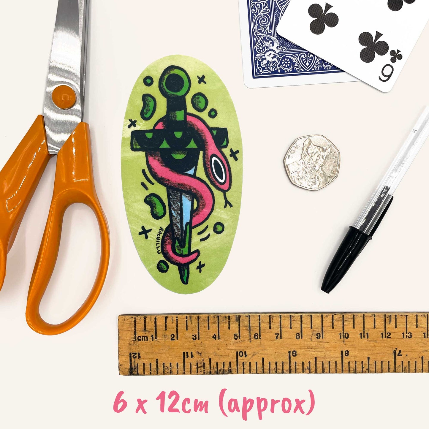 Dagger Snake Sticker