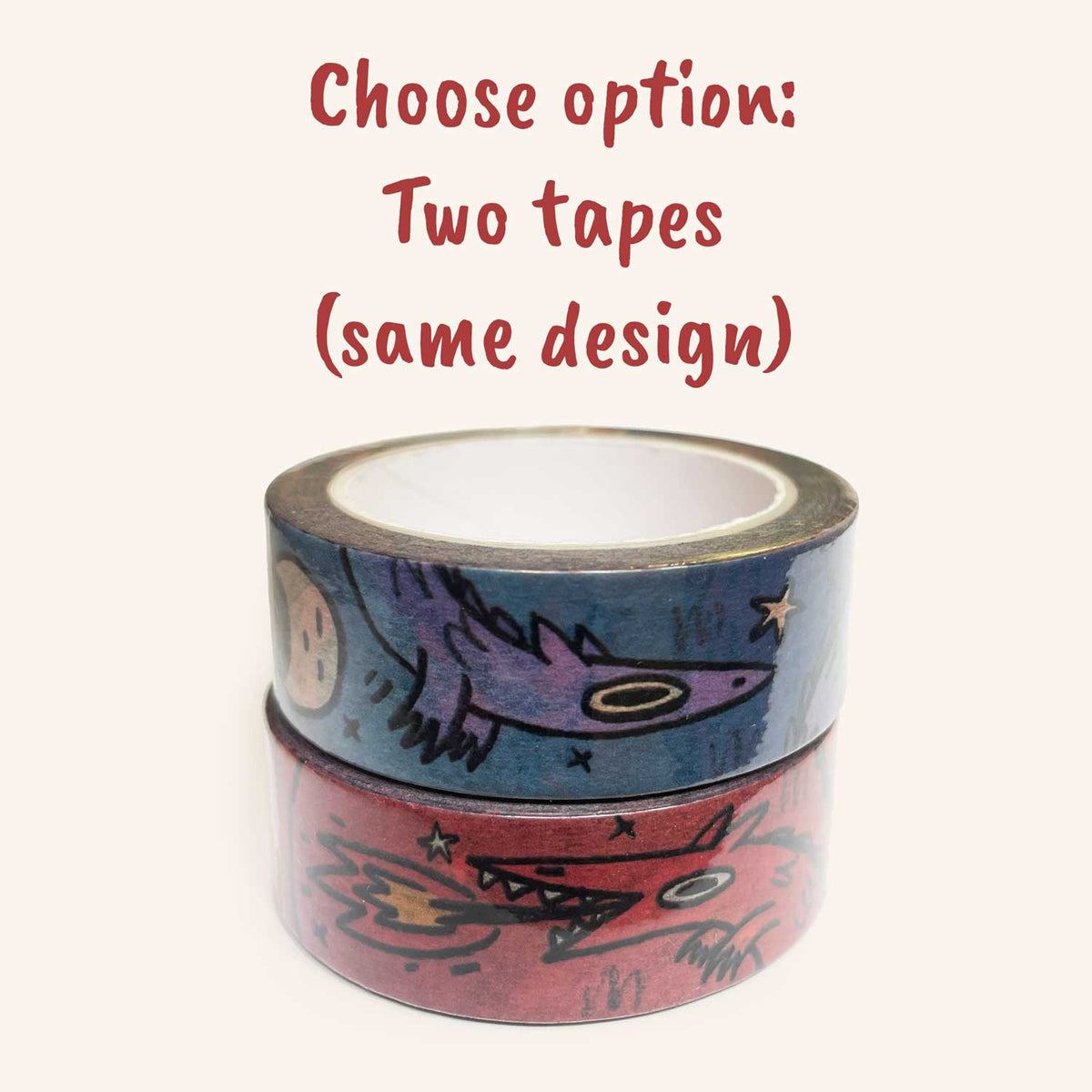 Sun and Moon Dragon Washi Tape