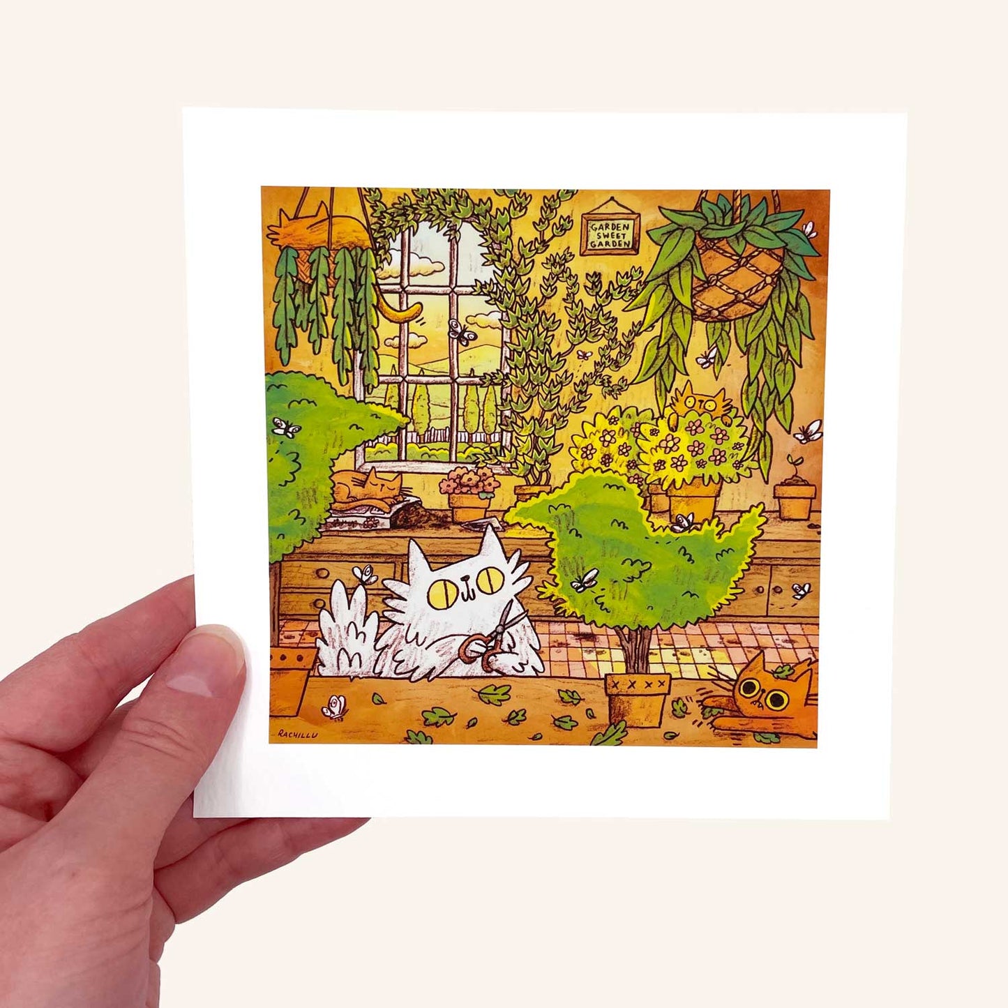 Evening Gardening art print