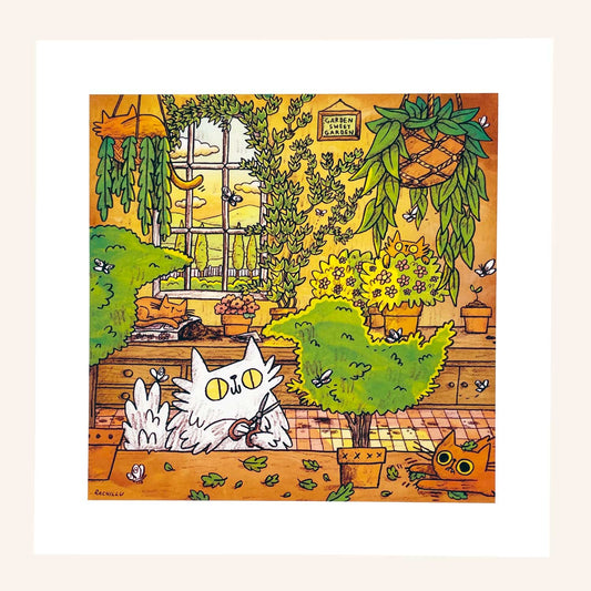 Evening Gardening art print