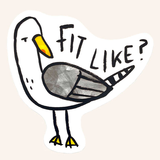Fit Like Seagull Sticker