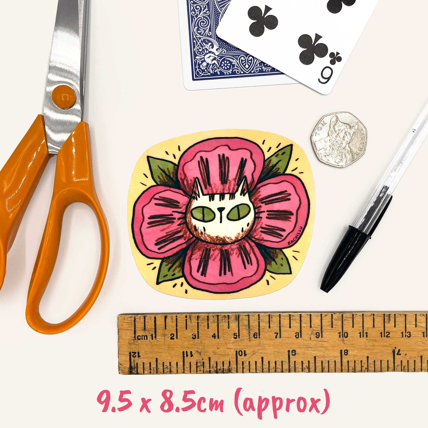 Flower Cat Sticker