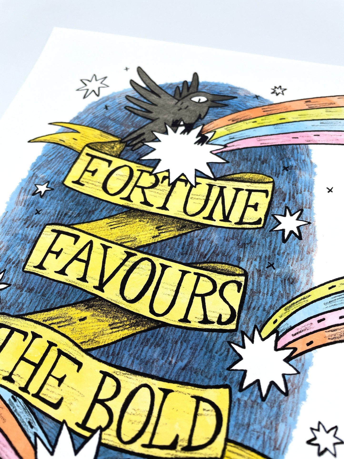 Fortune Favours the Bold art print