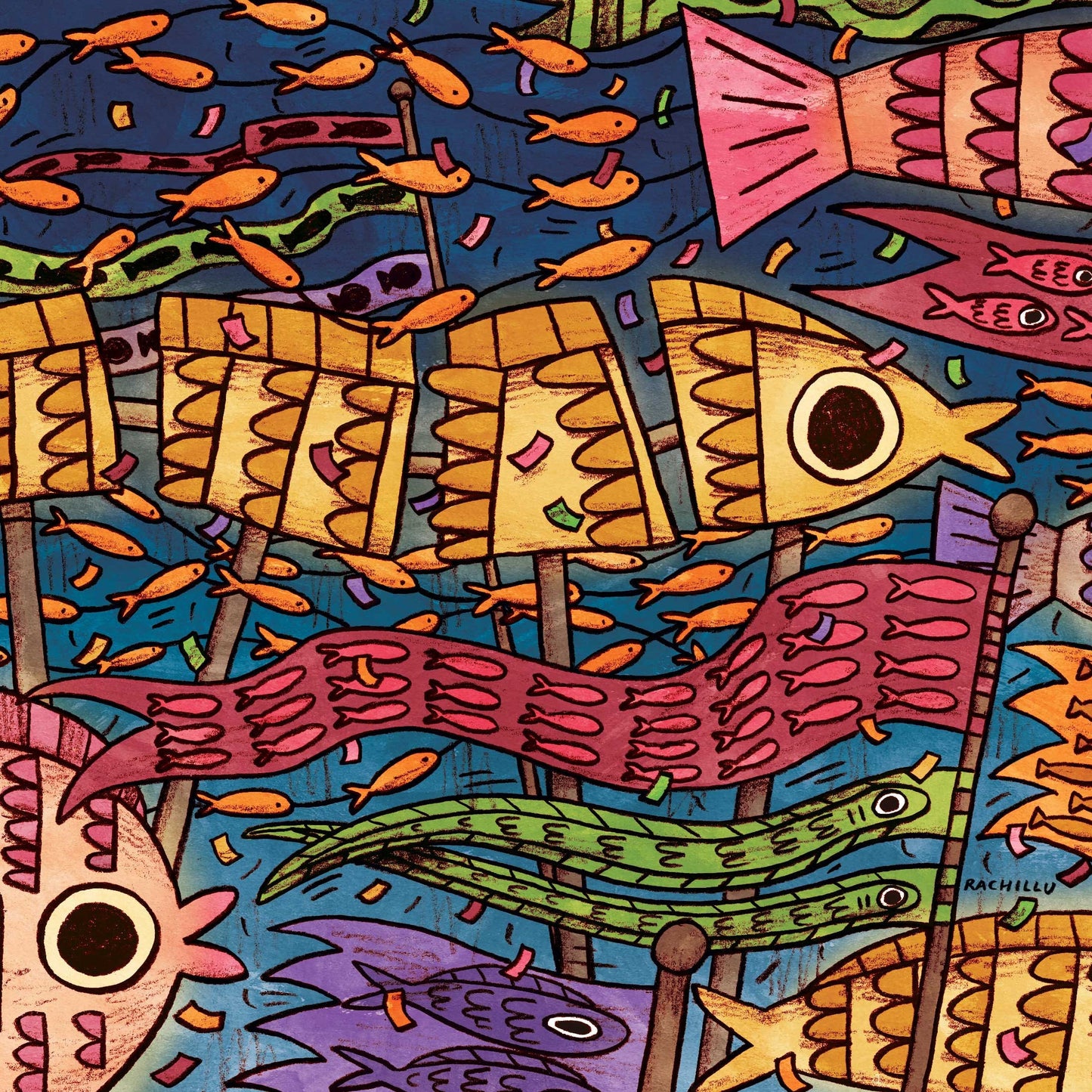 Fish Festival art print
