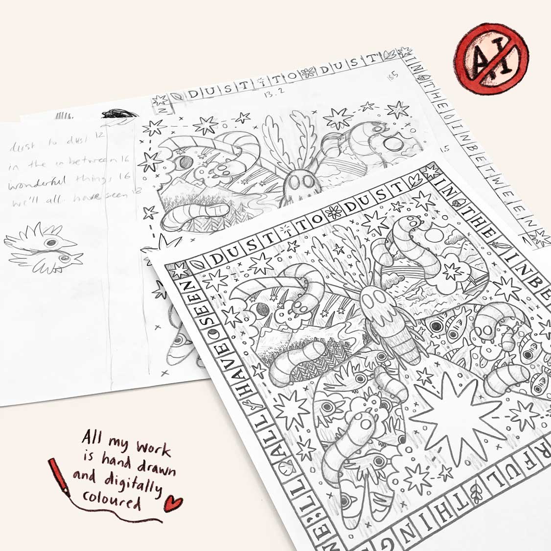 The Inbetween art print