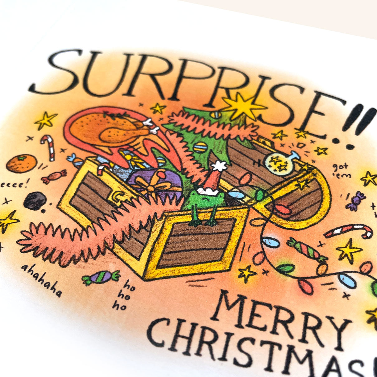 Mimic Chest Christmas Card