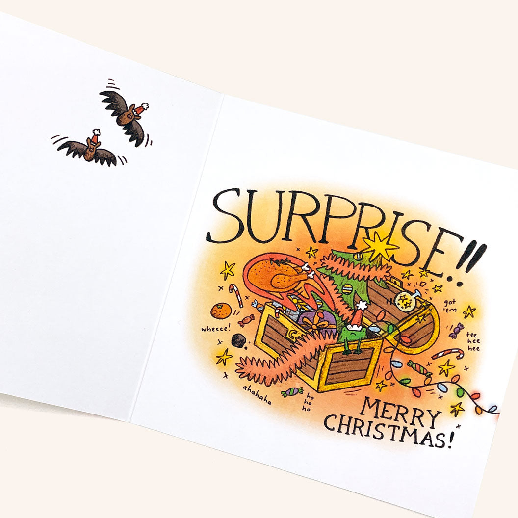 Mimic Chest Christmas Card