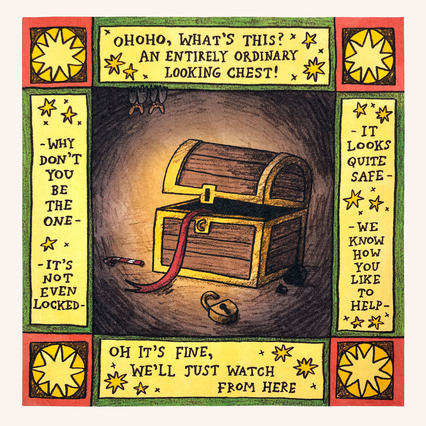 Mimic Chest Christmas Card