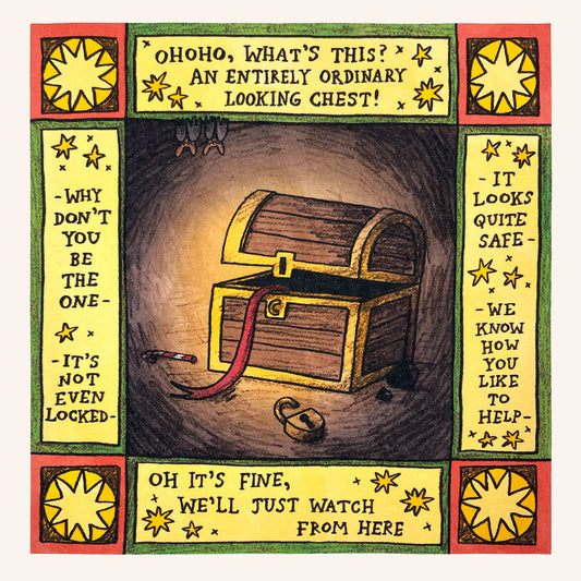 Mimic Chest Christmas Card