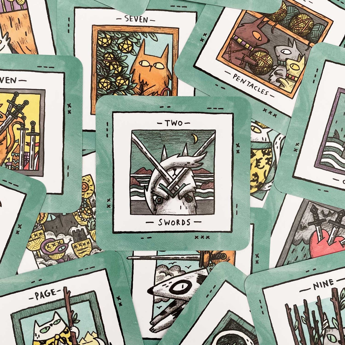 Mini Cat Tarot Deck