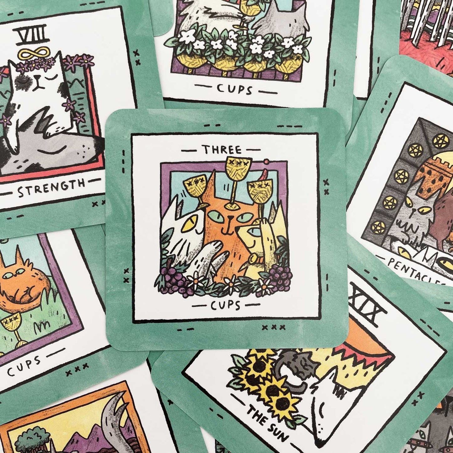 Mini Cat Tarot Deck