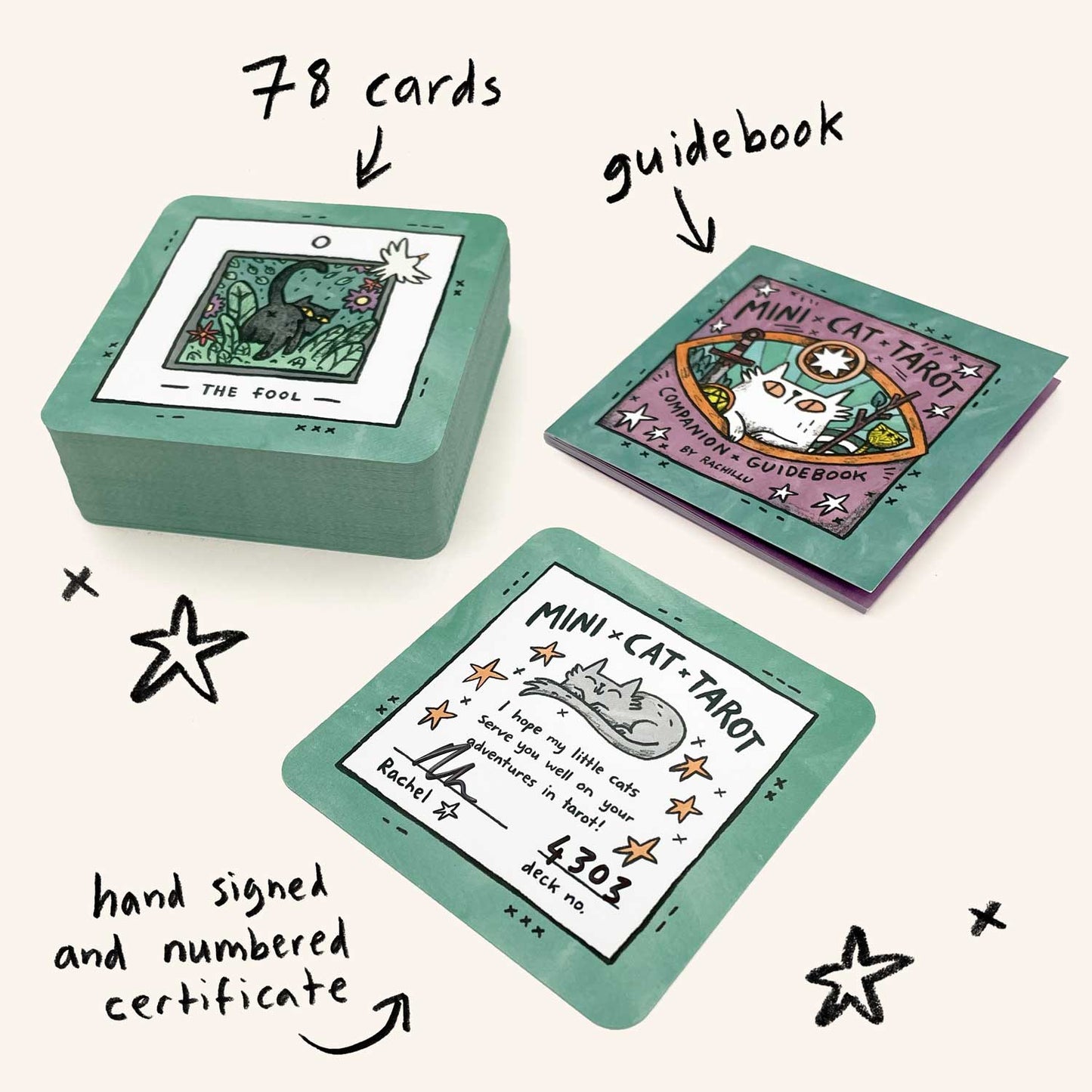 Mini Cat Tarot Deck