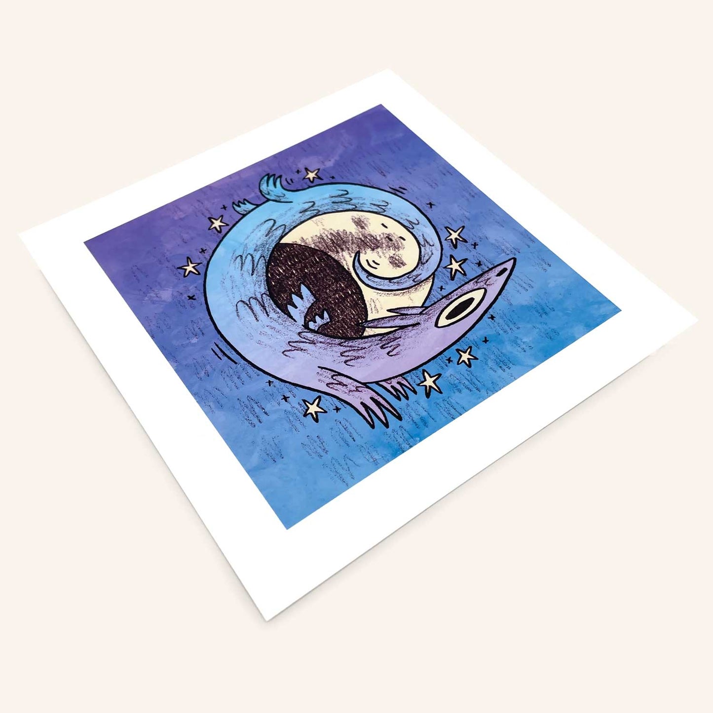 Moon Dragon art print