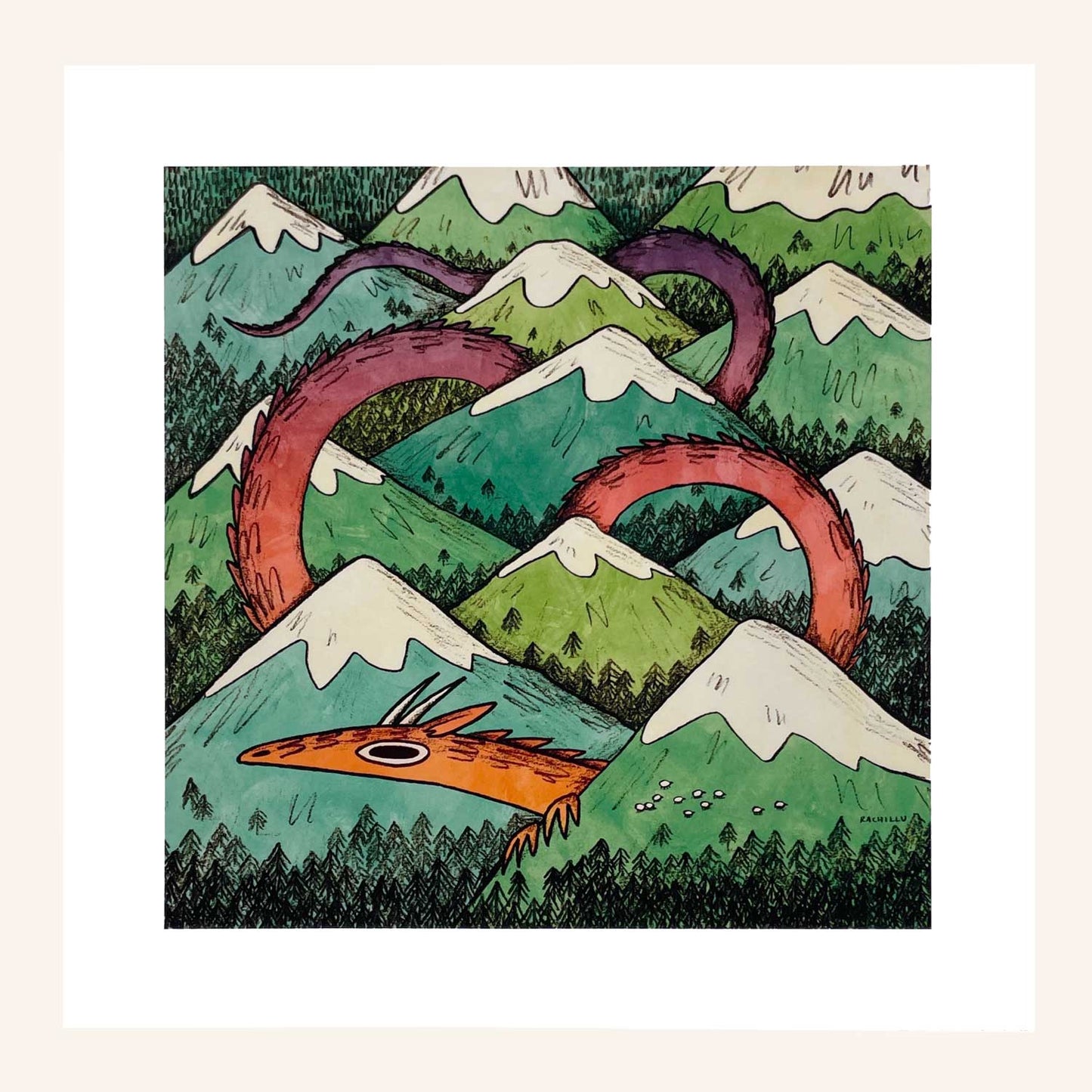Mountain Dragon art print