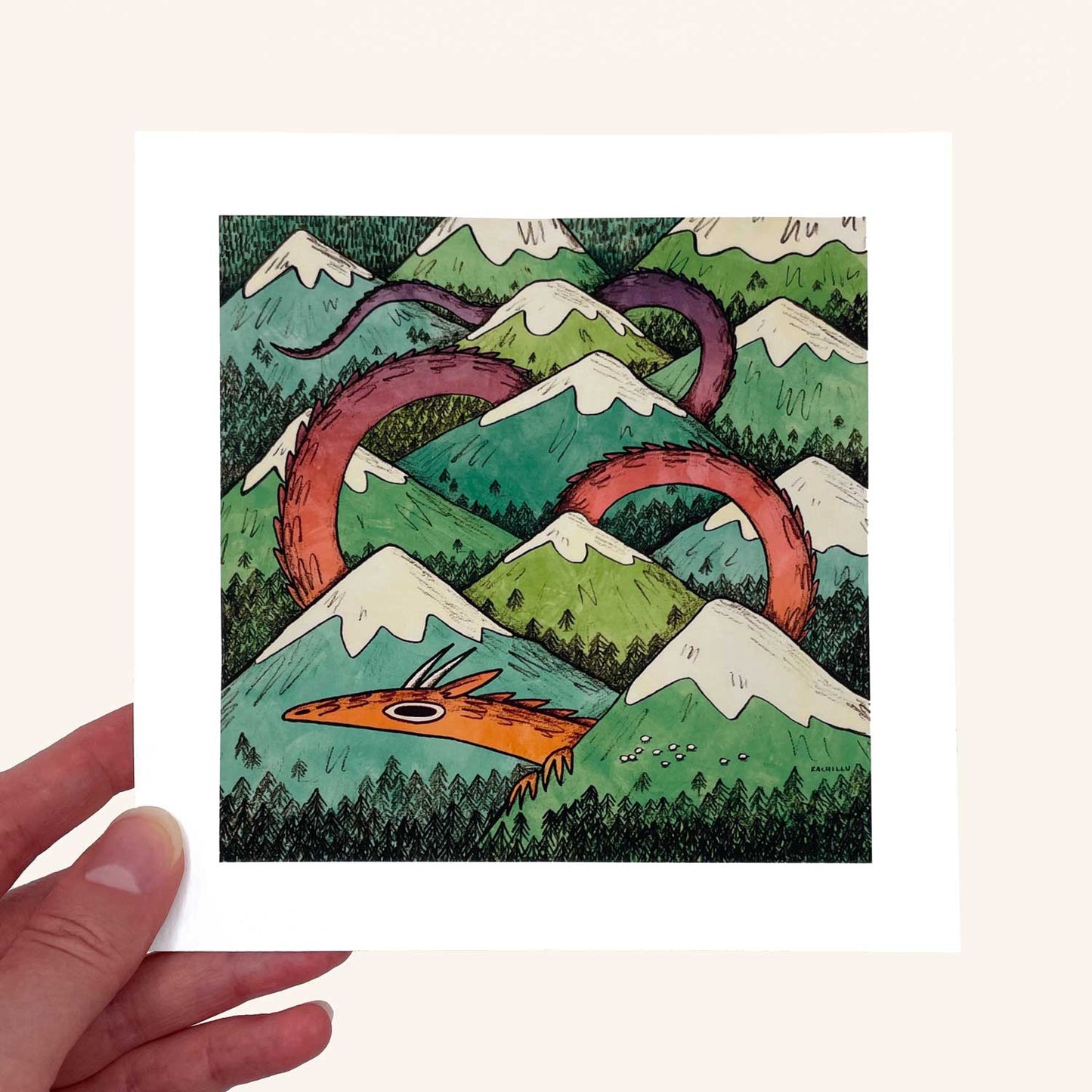 Mountain Dragon art print