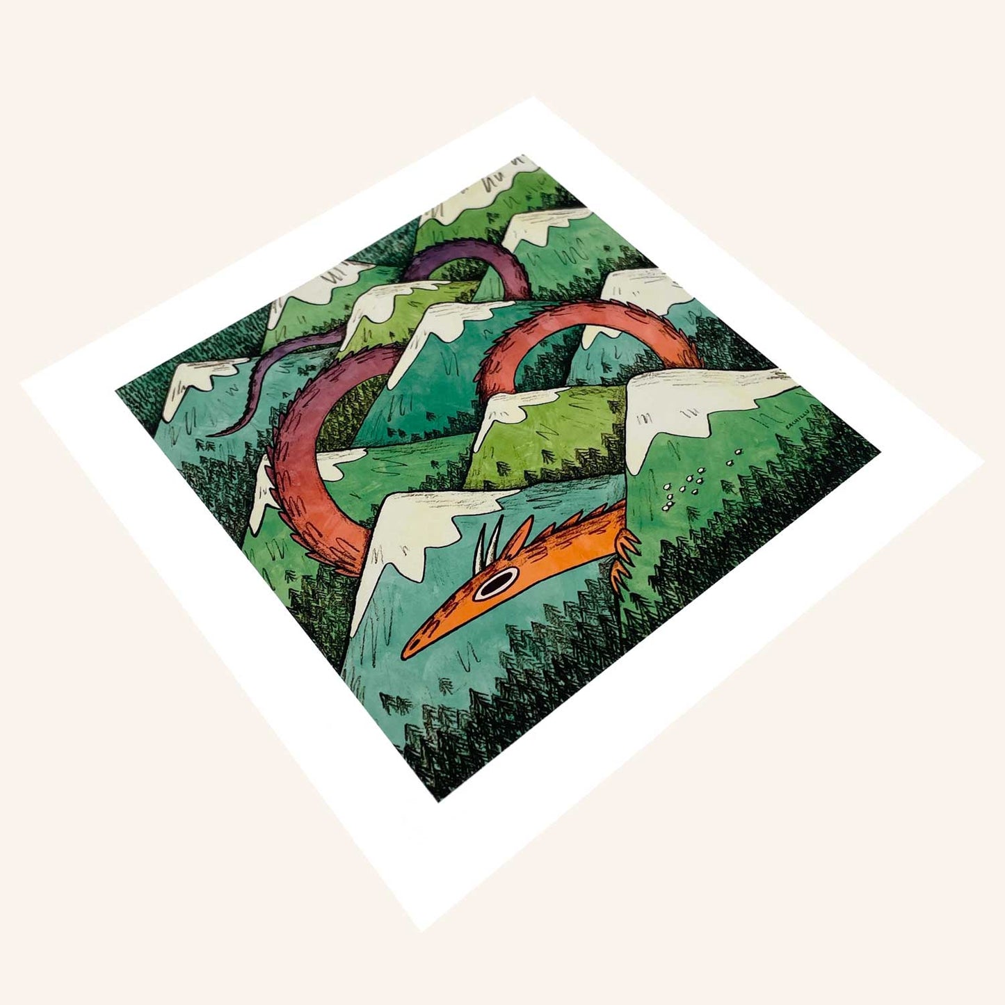 Mountain Dragon art print