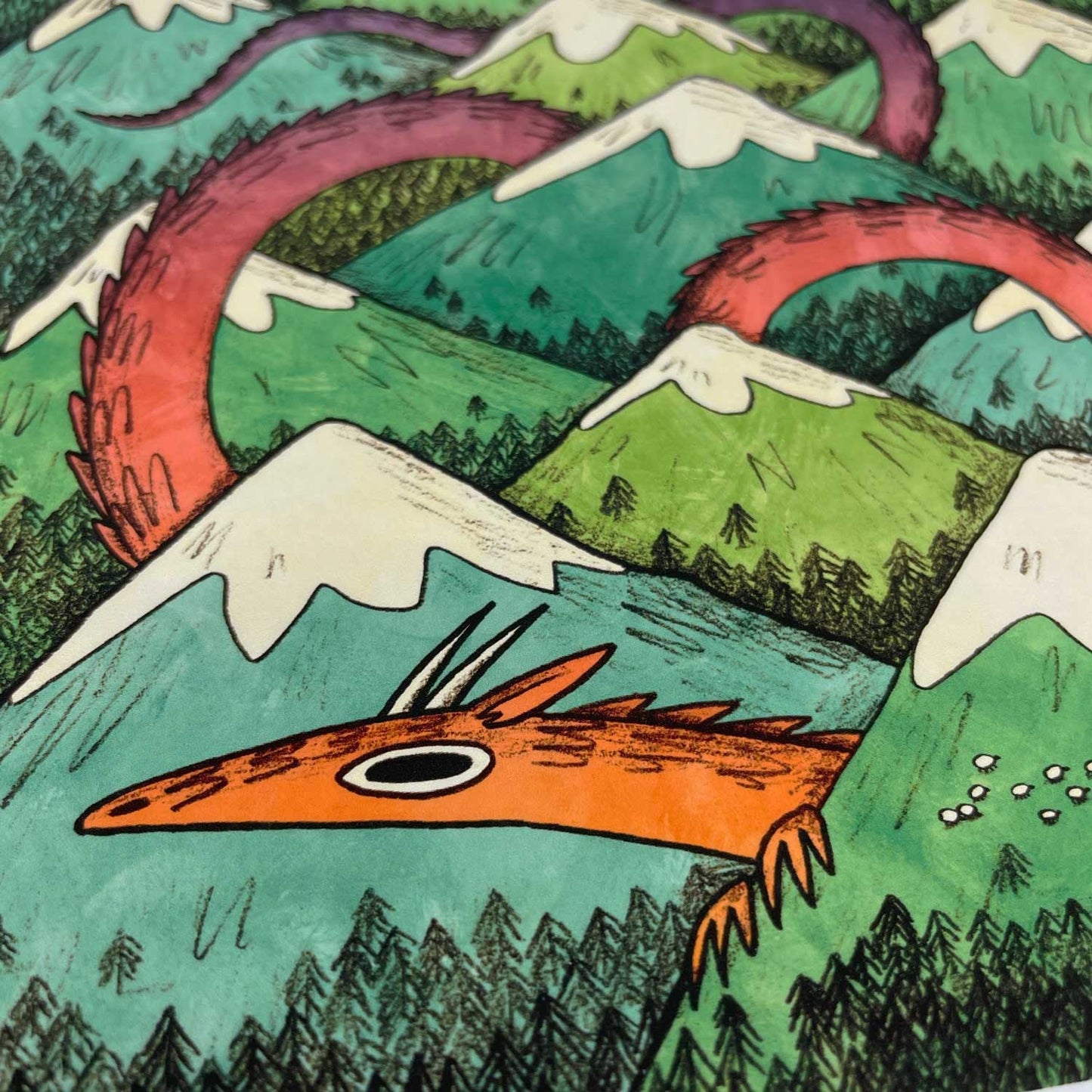 Mountain Dragon art print