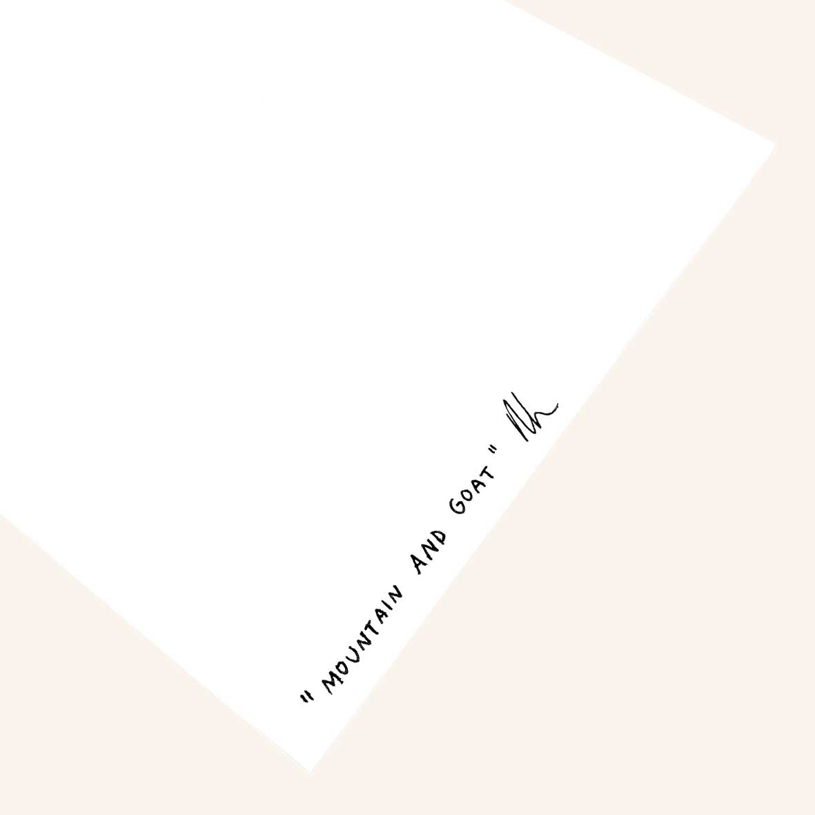 Mountain and Goat art print