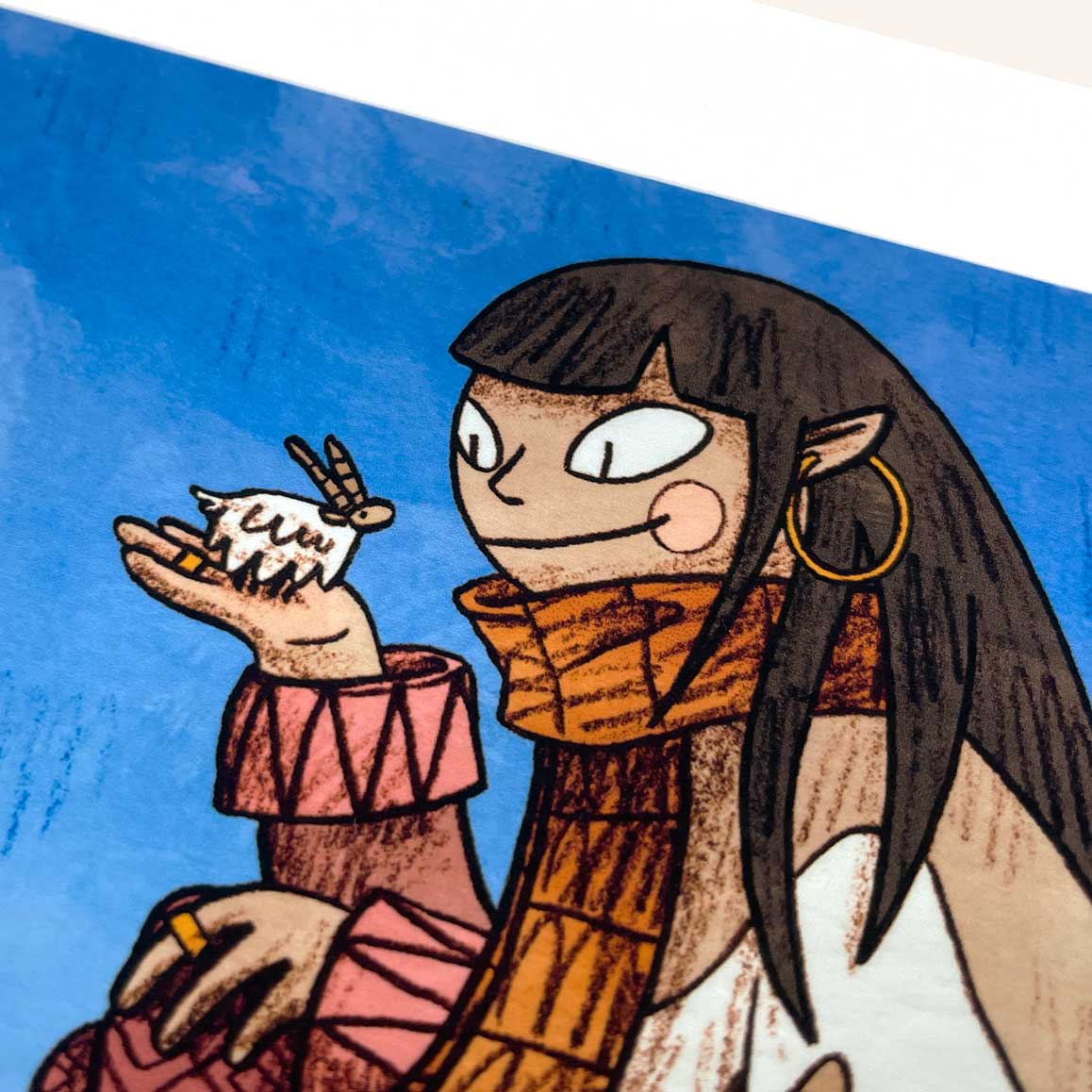 Mountain and Goat art print