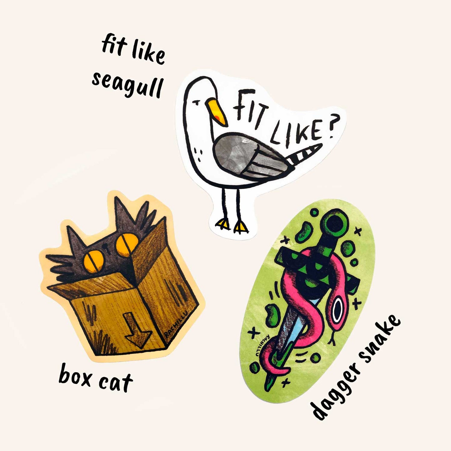 Any 4 stickers, mix and match multibuy