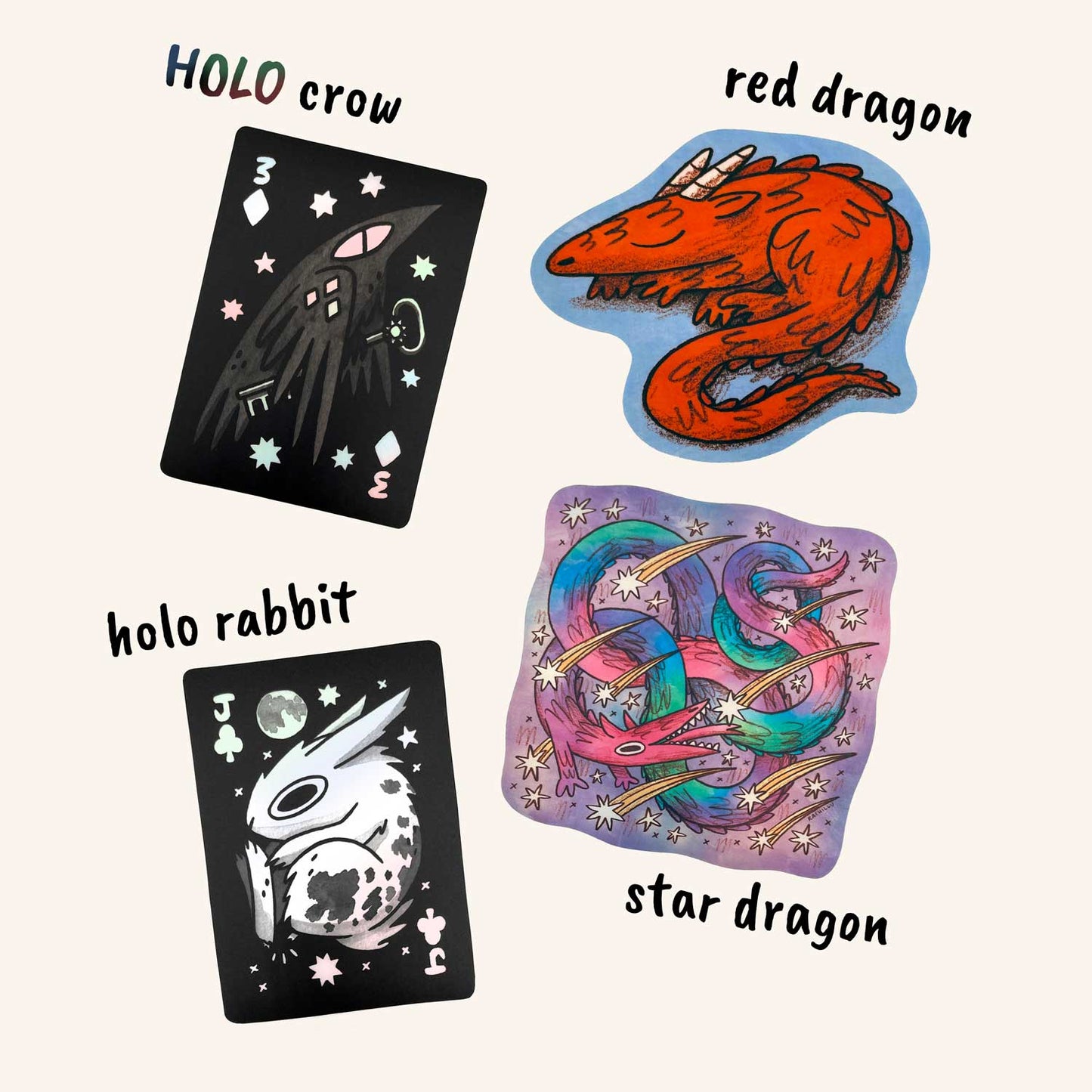 Any 4 stickers, mix and match multibuy