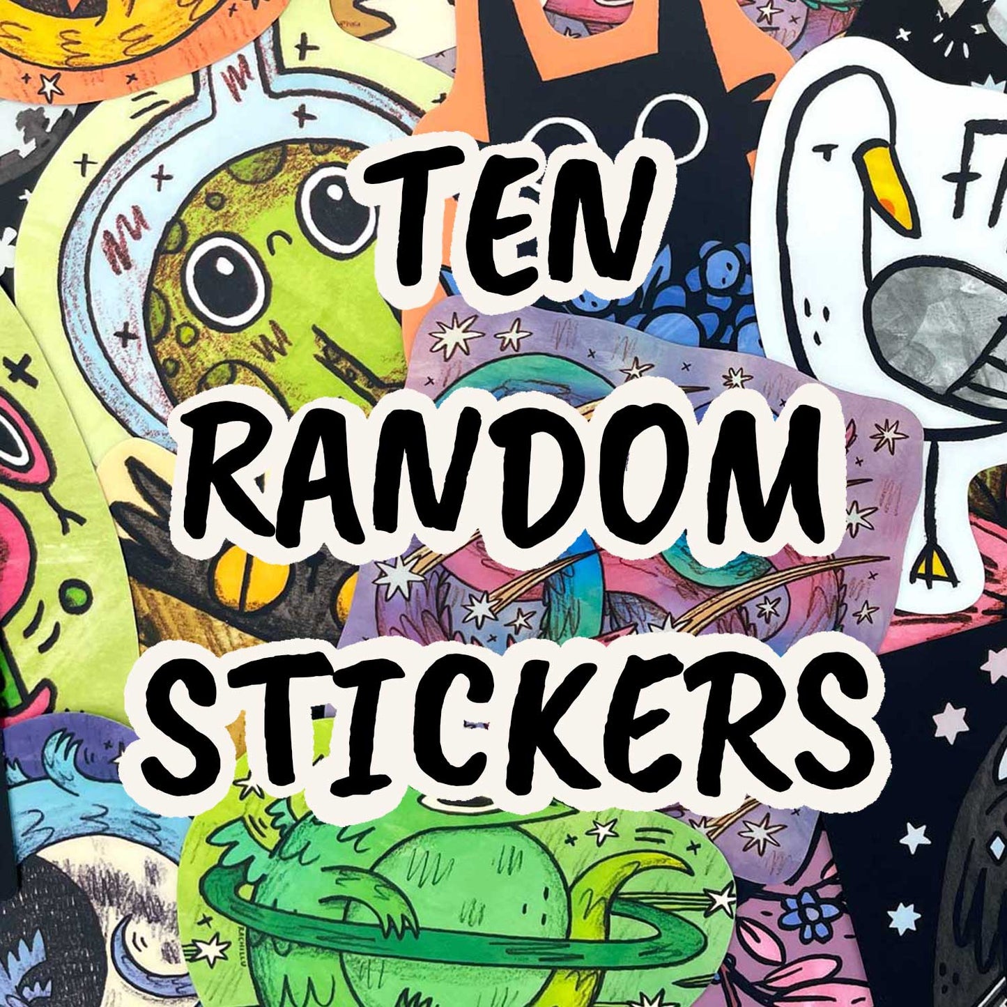 Ten random stickers