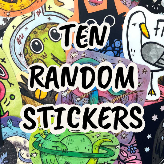Ten random stickers