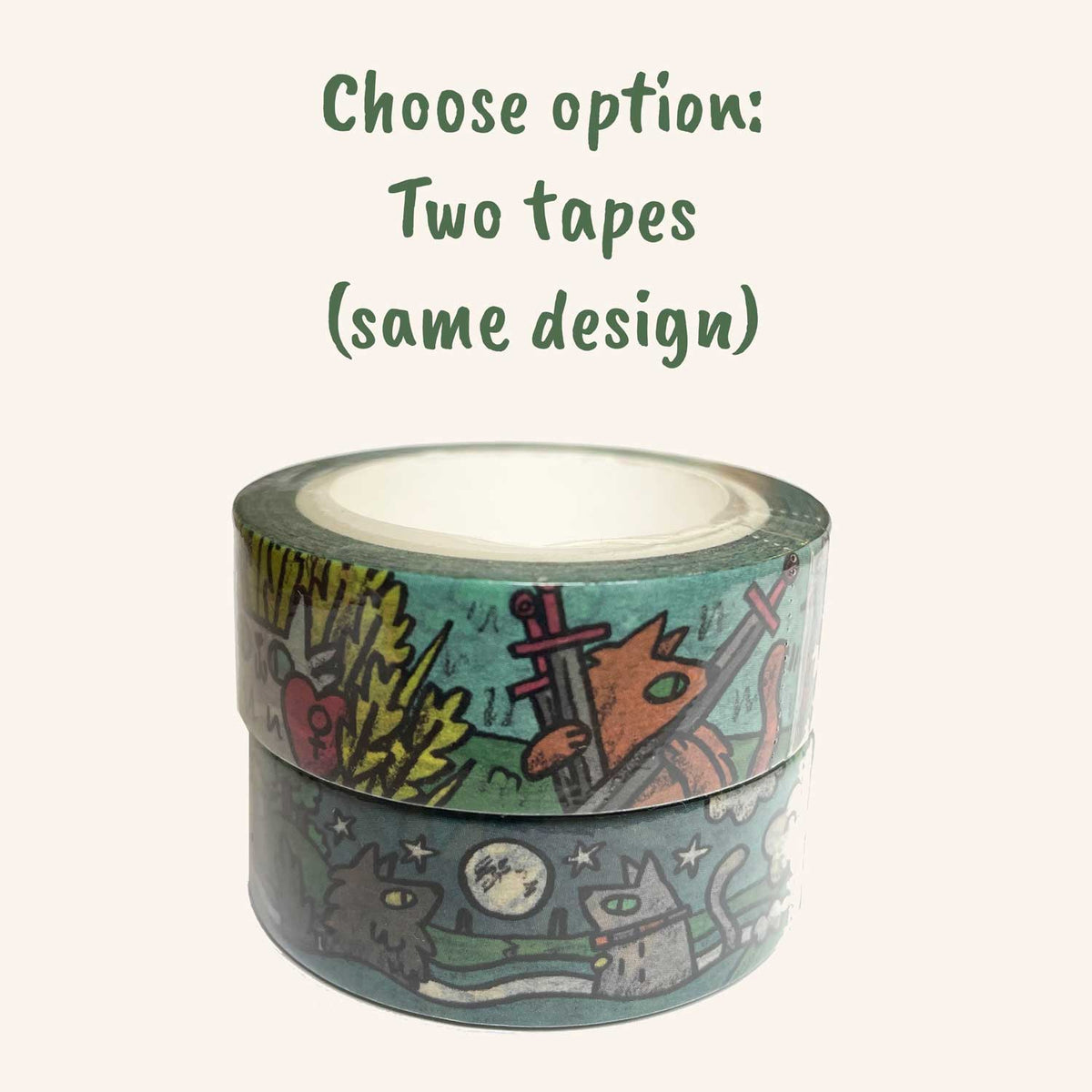Tarot Cats Panorama Washi Tape