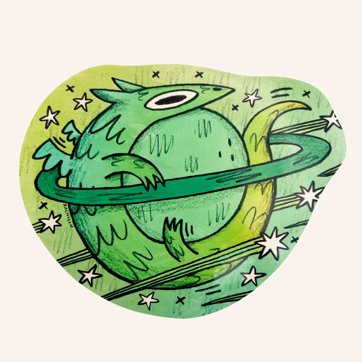 Planet Dragon Sticker