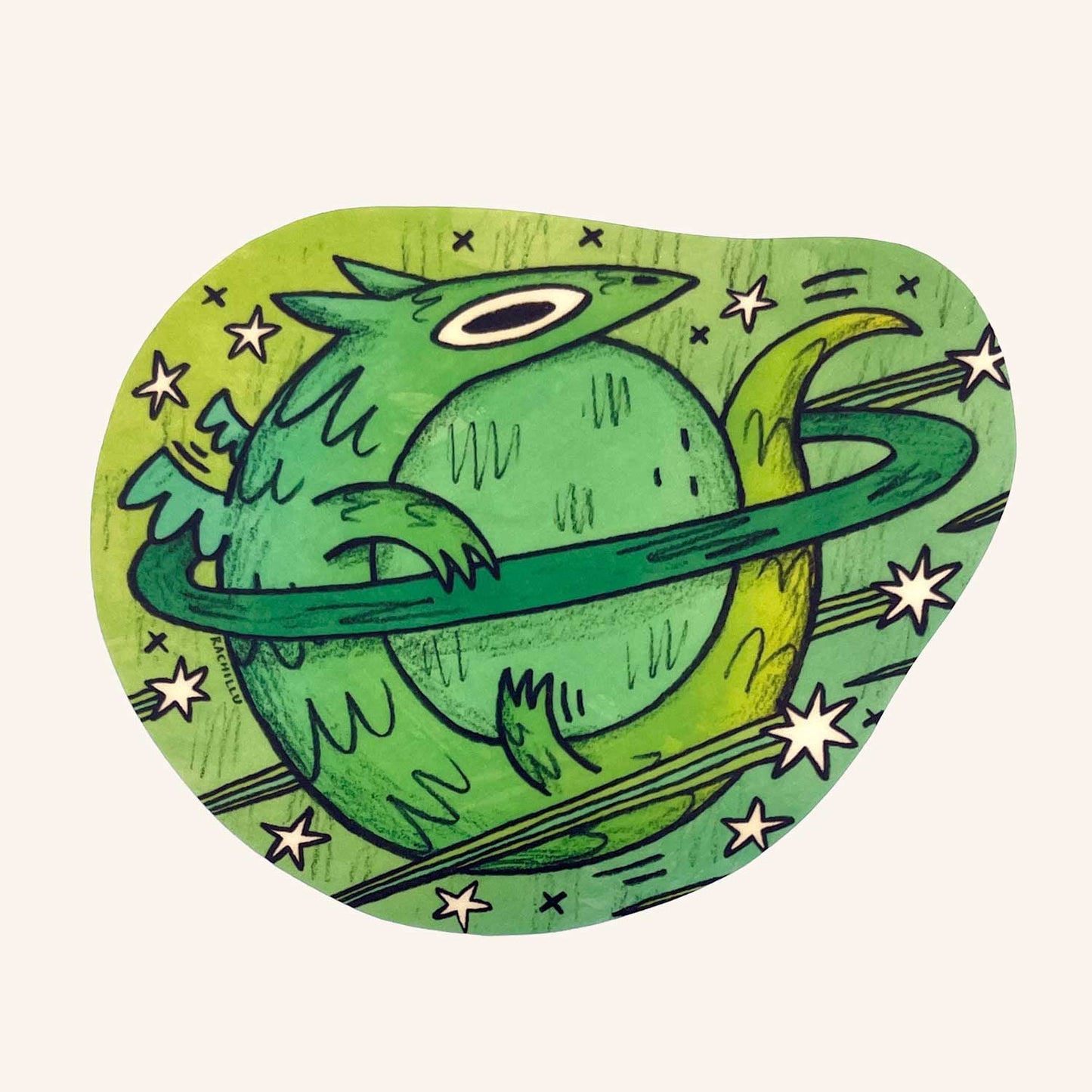 Planet Dragon Sticker