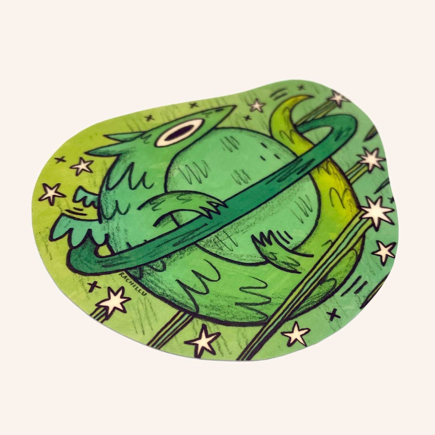 Planet Dragon Sticker