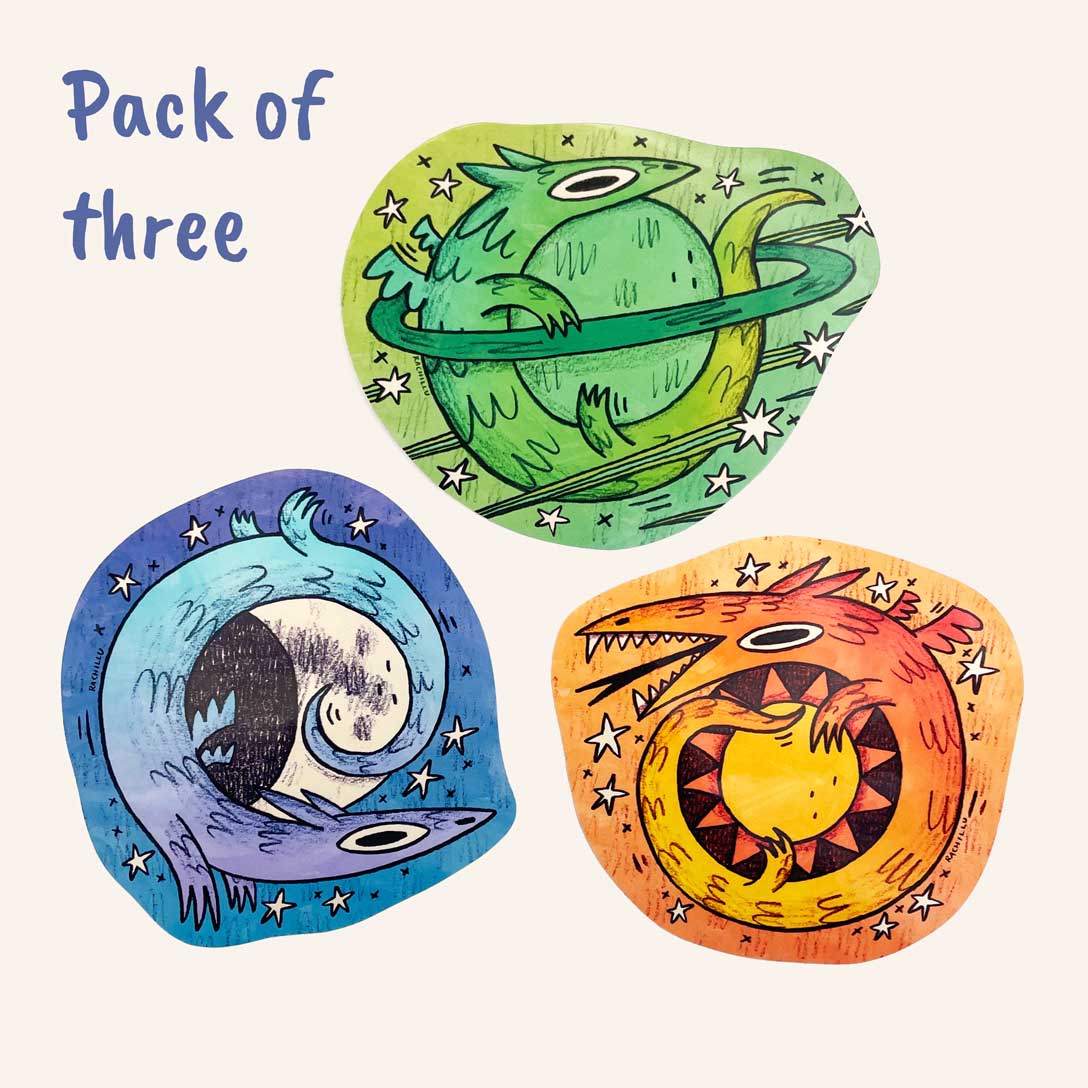 Planet Dragon Sticker