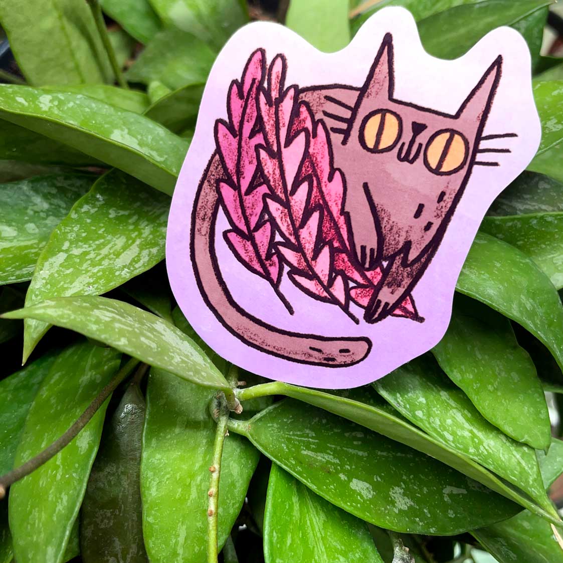 Plant Cats sticker set