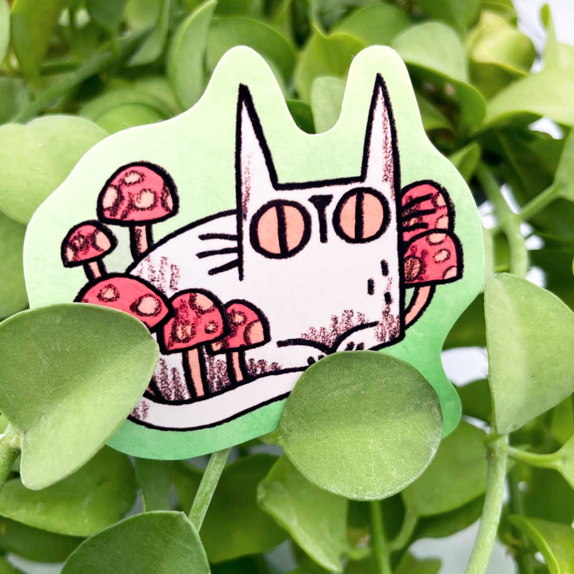 Plant Cats sticker set