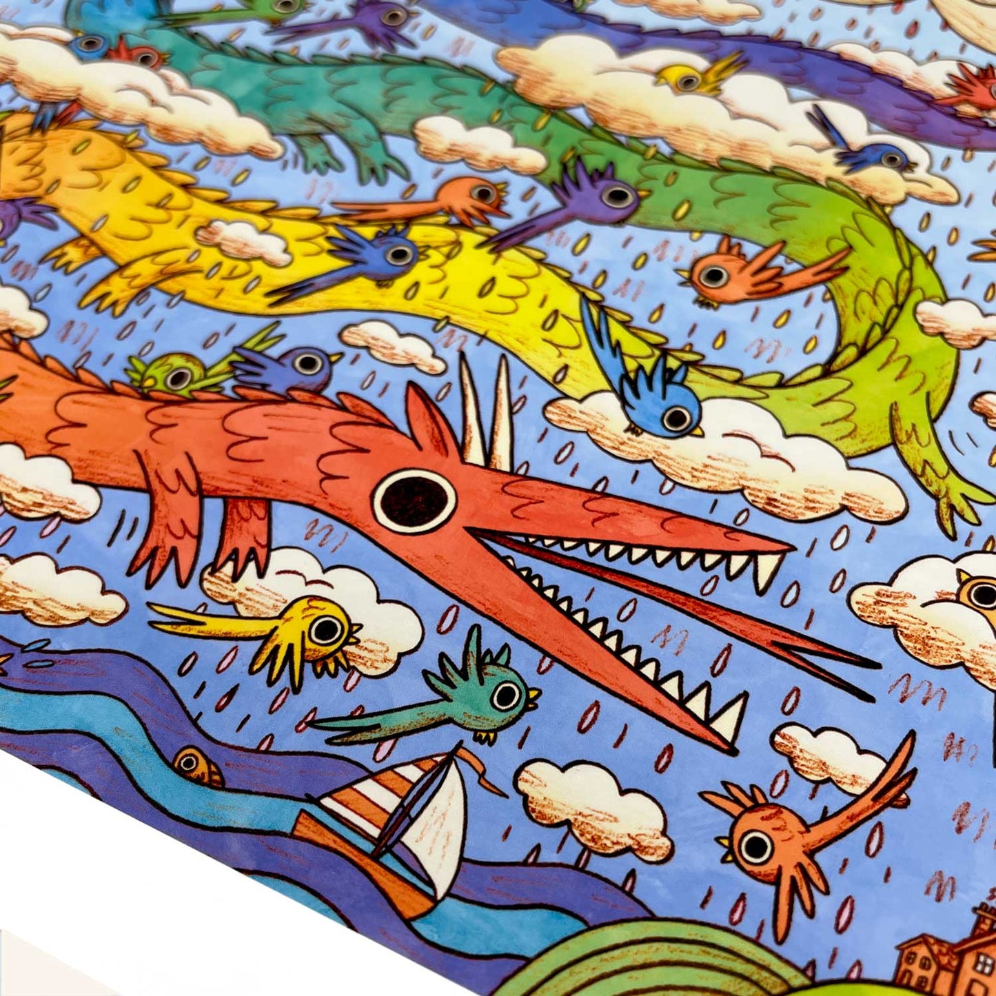 Rainbow Dragon art print