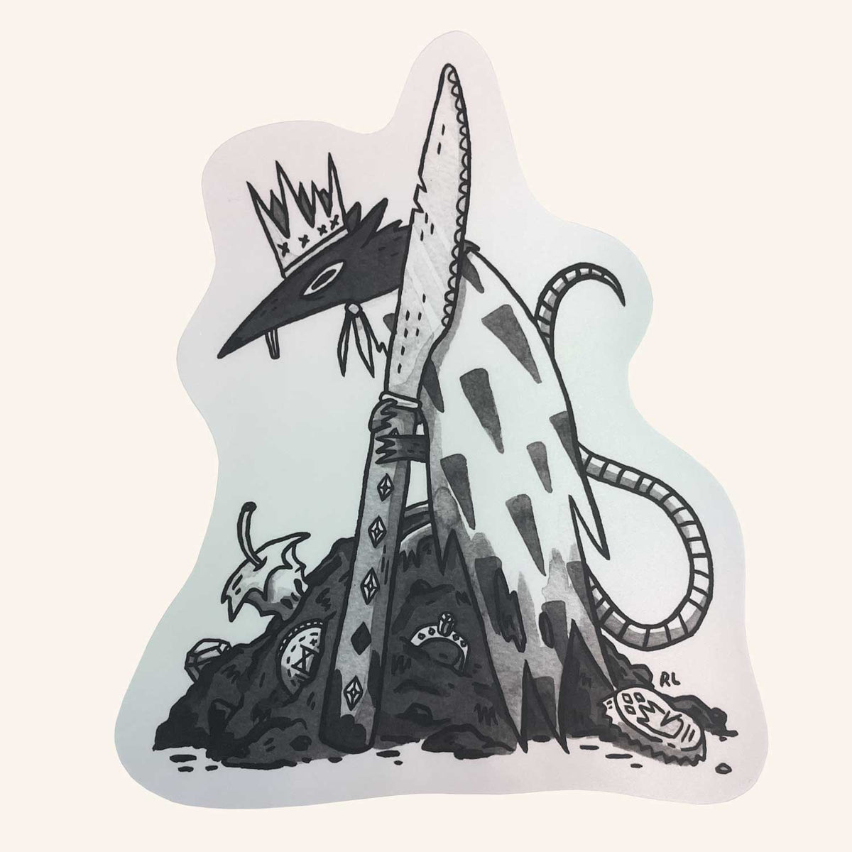 Rat King Holographic Sticker