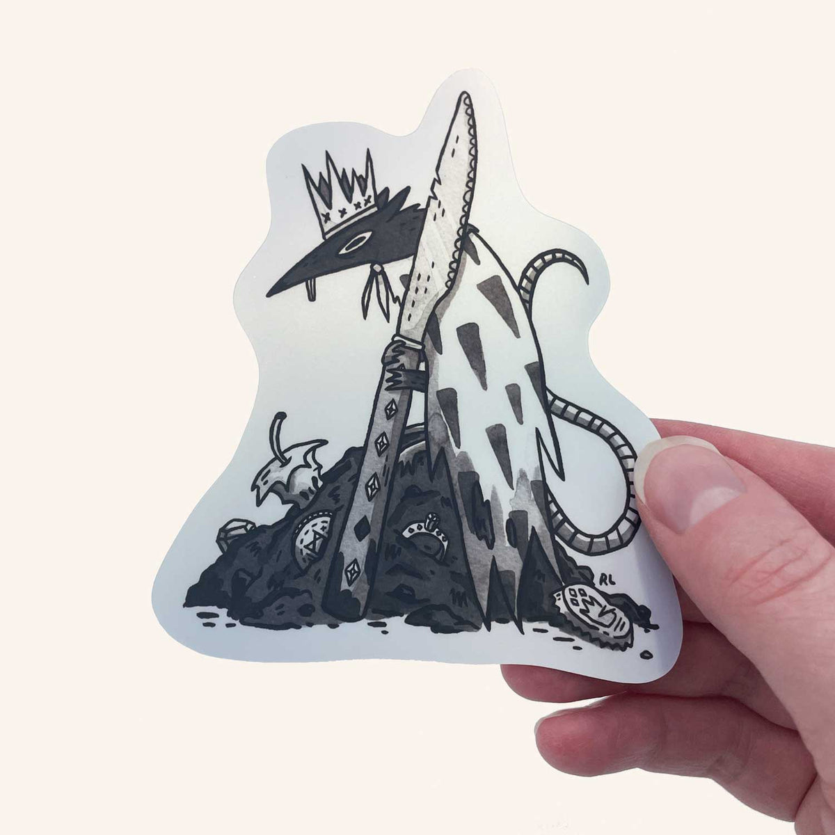 Rat King Holographic Sticker