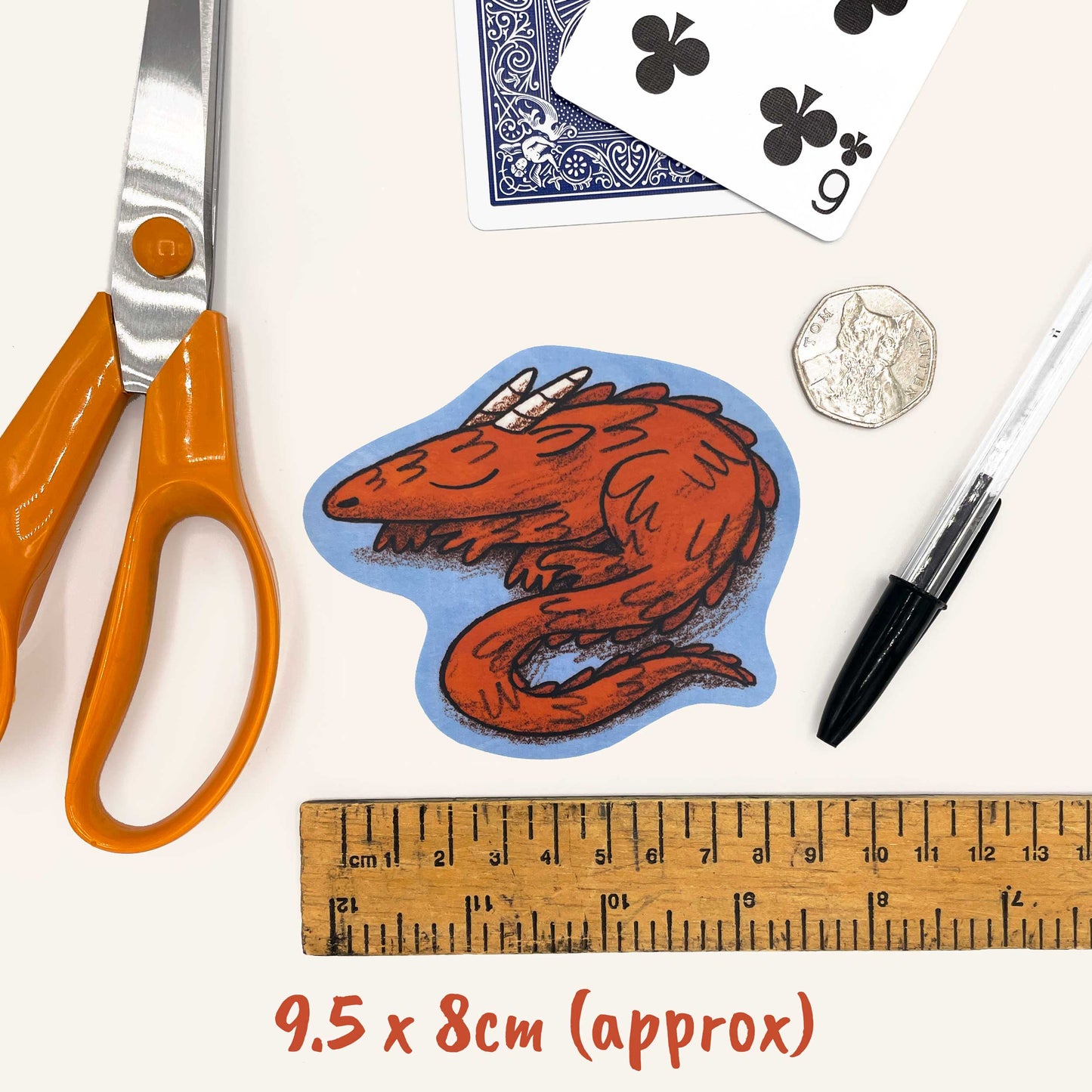 Sleepy Dragon Sticker