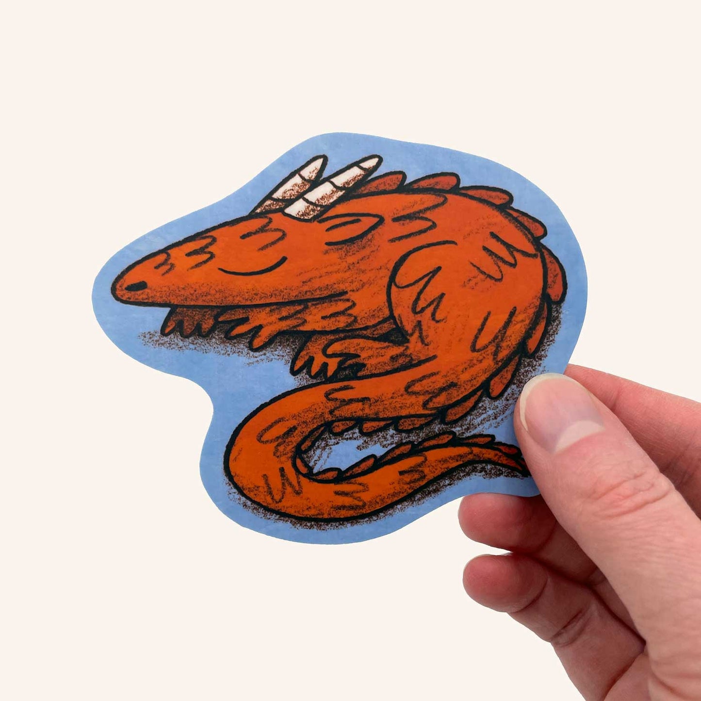 Sleepy Dragon Sticker