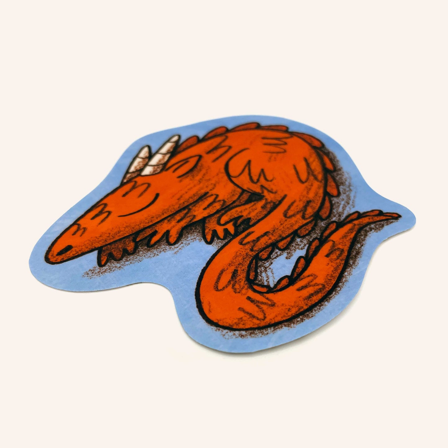 Sleepy Dragon Sticker