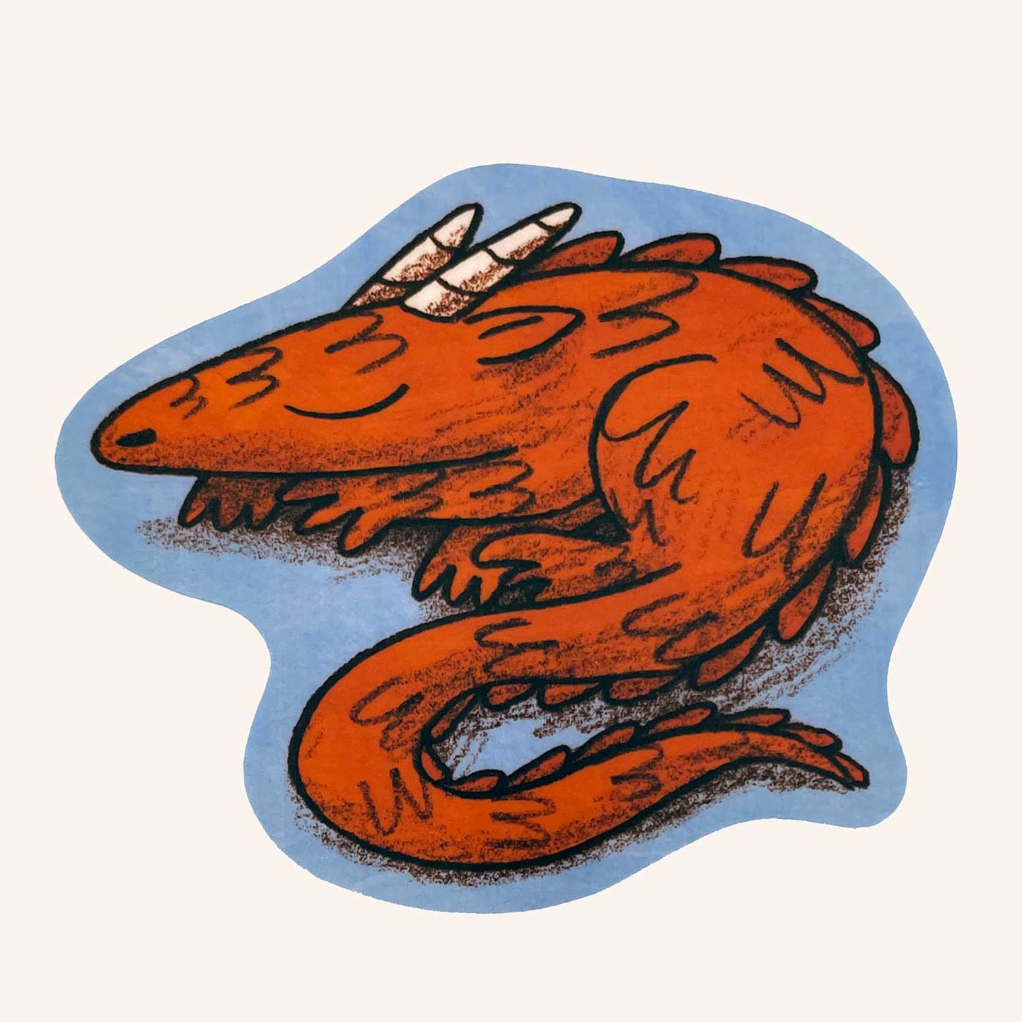 Sleepy Dragon Sticker