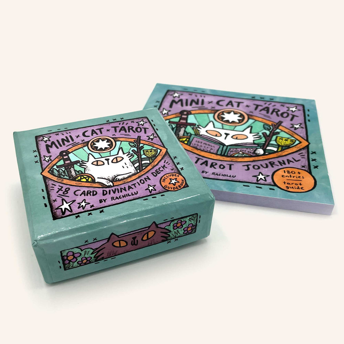 Dacks Cat SECONDS Mini Cat Tarot Decks and Journals – Rachillu