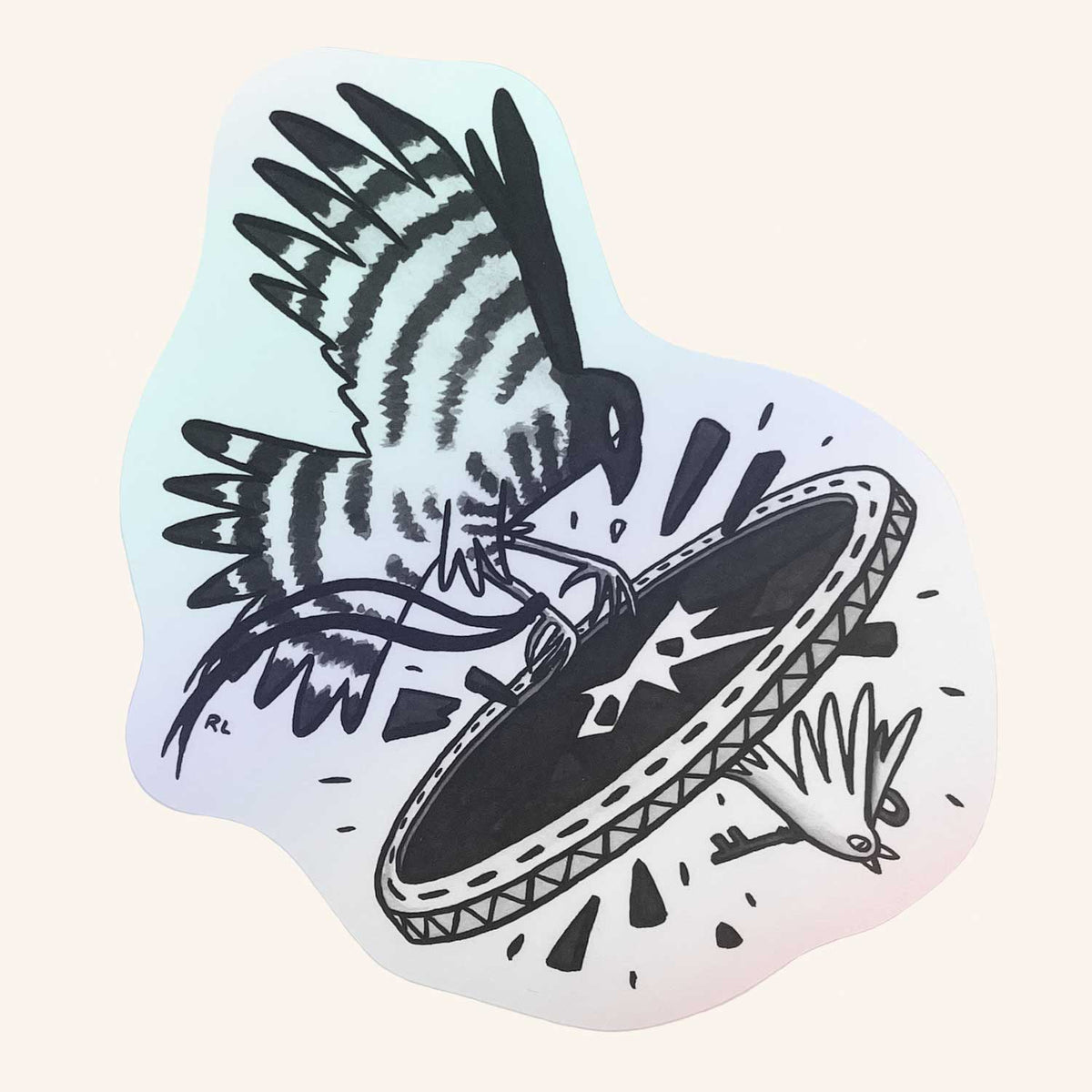 Scrying Mirror Holographic Sticker
