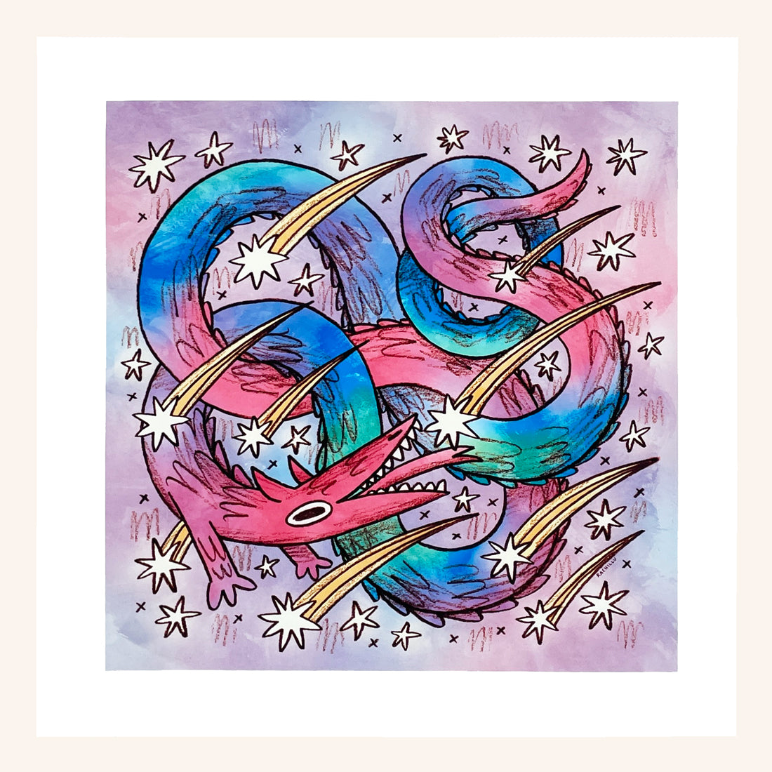 Star Eater Dragon Print