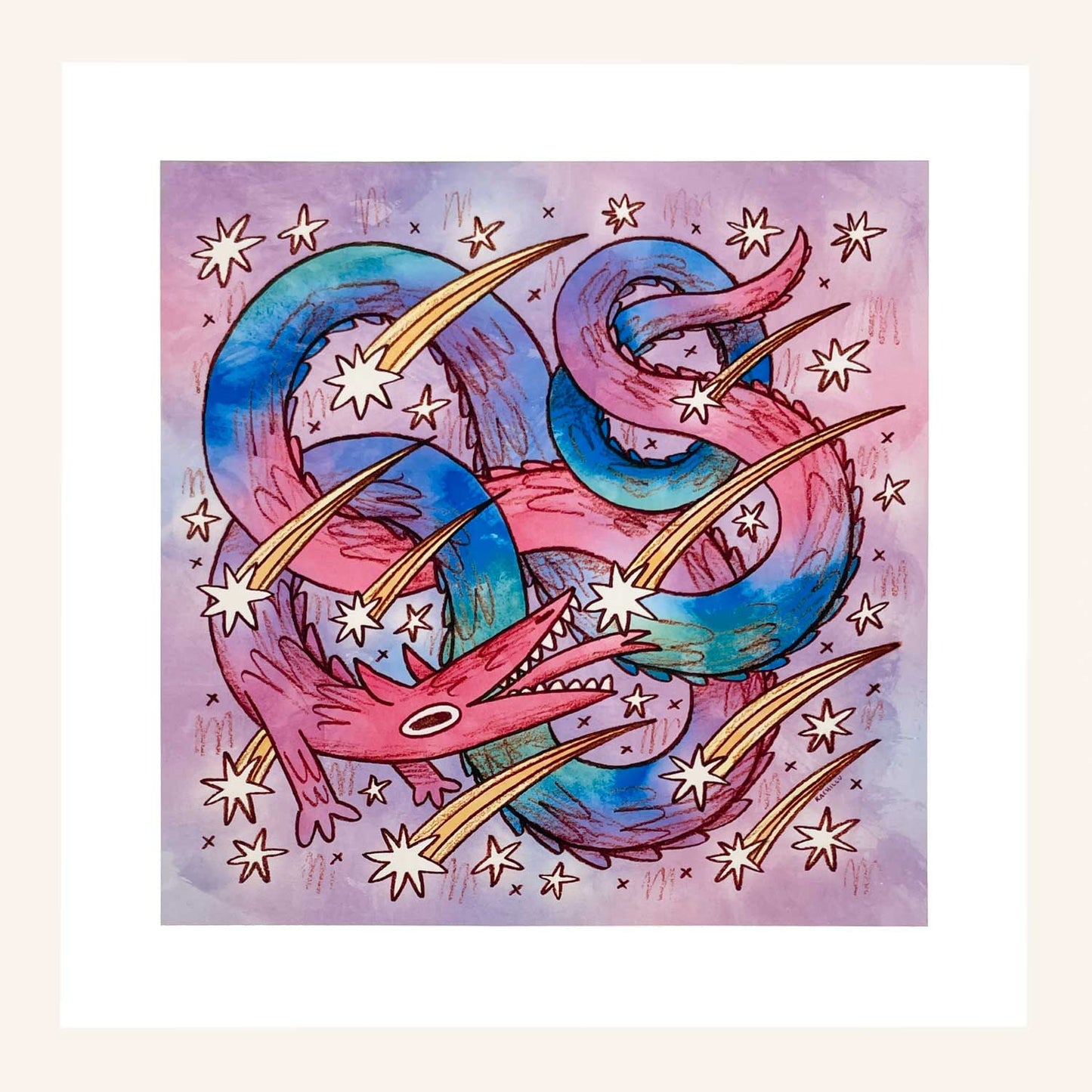 Star Eater Dragon Print