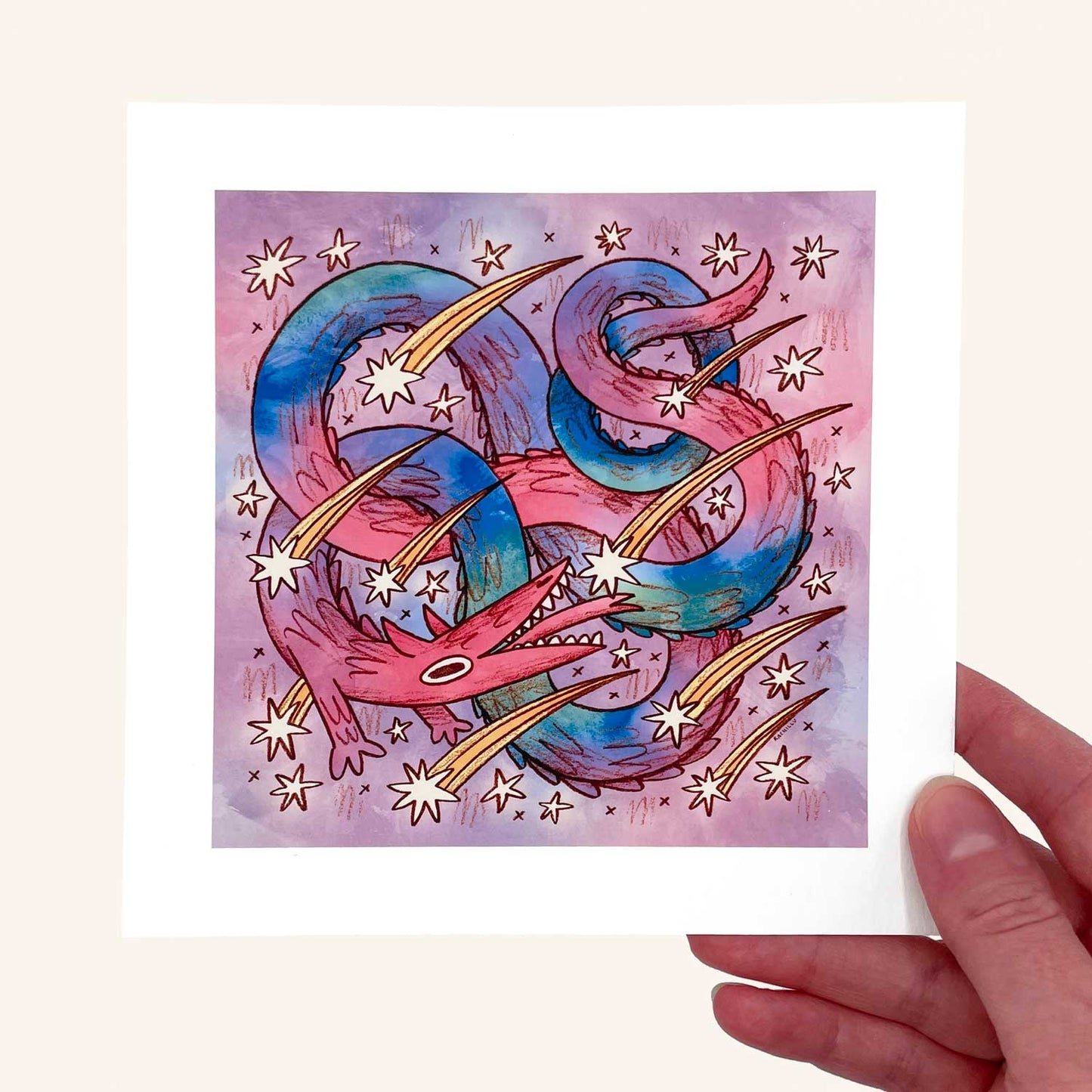 Star Eater Dragon Print